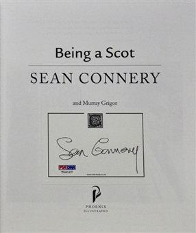 Sean Connery Autographed" Being a Scot" Softcover Book 